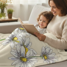 Aquarell-Gänseblümchen-Boho-Familien-Weihnachtsges