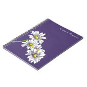 Aquarell-Gänseblümchen-Boho-Weihnachtsgeschenk Notizblock (Linke Seite)