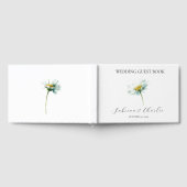 Aquarell-Gänseblümchen Elegante Florale Hochzeit Gästebuch (Voll)