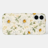 Aquarell-Gänseblümchen-Wildblumen-Botanik Case-Mate iPhone Hülle (Rückseite (Horizontal))