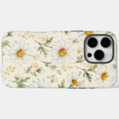 Aquarell-Gänseblümchen-Wildblumen-Botanik Case-Mate iPhone Hülle (Rückseite (Horizontal))