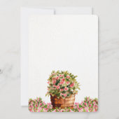 Aquarell-Garten-Geburtstag Einladung (Rückseite)