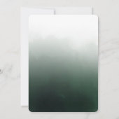 Aquarell Gärten Gold Bridal Dusche Einladung (Rückseite)