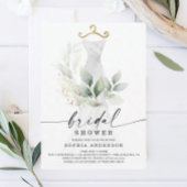 Aquarell Gärten Gold Bridal Dusche Einladung