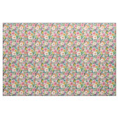 Aquarell-Garten mit Blumen Stoff (Fat Quarter (45,7 x 55,9 cm))