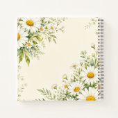 Aquarell-Gärtnerjournal mit Gänseblümchen Notizblock (Rückseite)