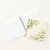 Aquarell-Gärtnerjournal mit Gänseblümchen Notizblock (Innenseite)
