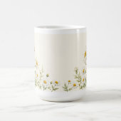 Aquarell-Gärtnern-Daisy-Blumen  Kaffeetasse (Mittel)