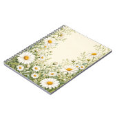 Aquarell-Gärtnern-Daisy-Blumen  Notizblock (Linke Seite)