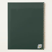 Aquarell-Gasterei-Blumen-Boho-Weihnachtsgeschenk Planer (Rückseite)