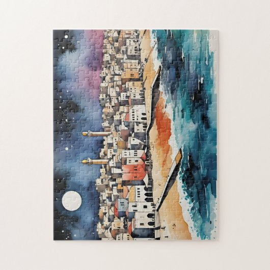 Aquarell Gaza 2 Puzzle (Vertikal)