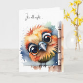 Aquarell Geburtstagsdenken Karte (Gelbe Blume)