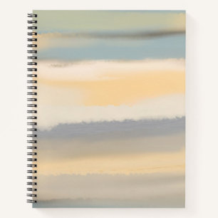 Aquarell gedämpfte Landschaft abstrakte Malerei Notizblock
