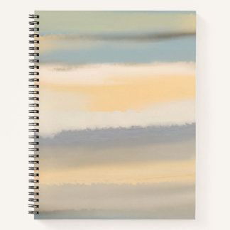 Aquarell gedämpfte Landschaft abstrakte Malerei Notizblock
