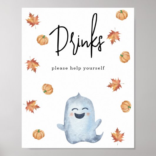 Aquarell-Geist - Getränke Poster (Vorne)