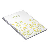 Aquarell-Gelb Wildblume Notizblock (Rechte Seite)