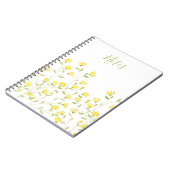 Aquarell-Gelb Wildblume Notizblock (Linke Seite)