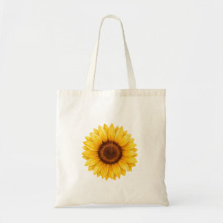 Aquarell-Gelbe-Sonnenblumen-Blumen-Tasche Tragetasche