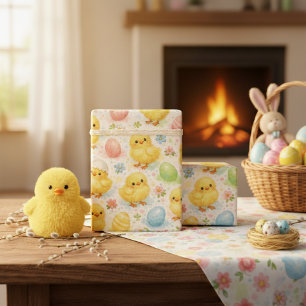Aquarell Gelbes Küken & Osterei Geschenkpapier