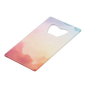 Aquarell Geldbeutel Flaschenöffner (Vorderseite Schrägansicht)
