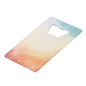 Aquarell Geldbeutel Flaschenöffner (Rückseite Schrägansicht)