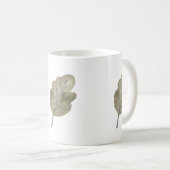 Aquarell gemalte Eichen-Blatt-Kunst Kaffeetasse (VorderseiteRechts)