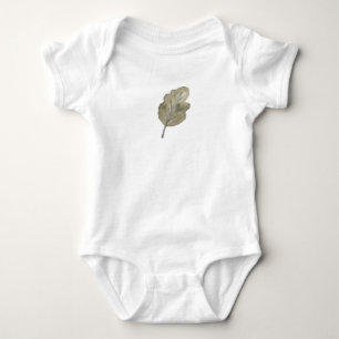 Aquarell gemalte Eichen-Blatt-Kunst kundengerecht Baby Strampler