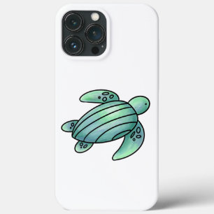 Aquarell gemalte Meeresschildkröte Cartoon blau gr Case-Mate iPhone Hülle