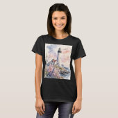 Aquarell-gemalter Leuchtturm T-Shirt (Vorne ganz)