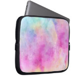 Aquarell gemaltes Reis-Papier Laptopschutzhülle (Vorne Rechts)