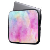 Aquarell gemaltes Reis-Papier Laptopschutzhülle (Vorderseite Links)