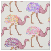 Aquarell gemaltes Strauß-Muster Stoff (Muster)