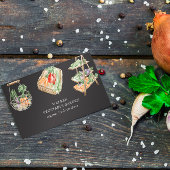 Aquarell Gemüsegarten Visitenkarte