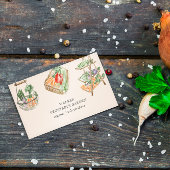 Aquarell Gemüsegarten Visitenkarte