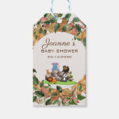 Aquarell Gender Neutral Baby Dusche Geschenkanhänger (Vorderseite)