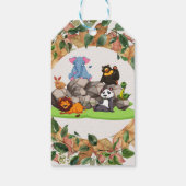 Aquarell Gender Neutral Baby Dusche Geschenkanhänger (Rückseite)