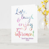 Aquarell Genießen Sie Ihre Bezahlung Karte (Gelbe Blume)