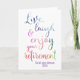 Aquarell Genießen Sie Ihre Bezahlung Karte