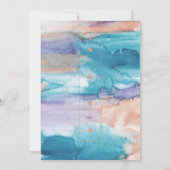 Aquarell | Geometrisch Save the Date (Rückseite)