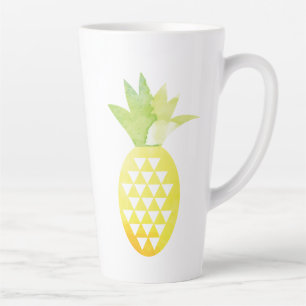 Aquarell geometrische Ananas Milchtasse