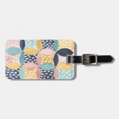 Aquarell-geometrische Kreise Gepäckanhänger (Vorderseite horizontal)