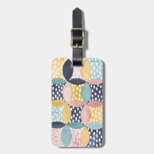 Aquarell-geometrische Kreise Gepäckanhänger