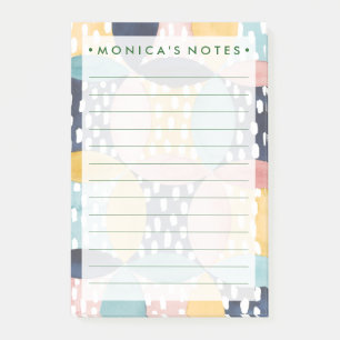 Aquarell-geometrische Kreise Post-it Klebezettel