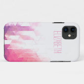 Aquarell-geometrisches Dreieck-moderner Case-Mate iPhone Hülle (Rückseite (Horizontal))