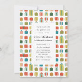 Aquarell Geschenke Weihnachten Party Einladung (Vorderseite)