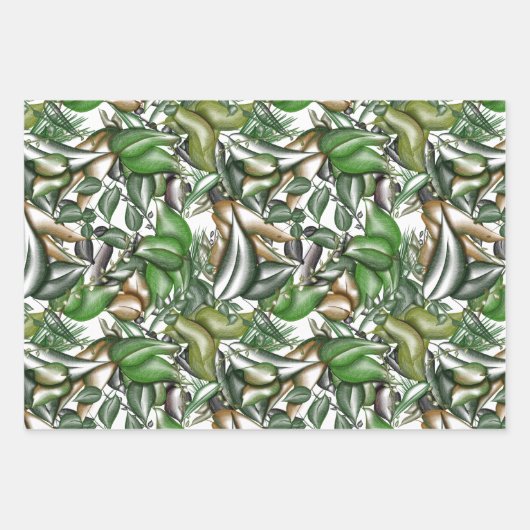 Aquarell Geschenkpapier Set (Vorderseite 2)