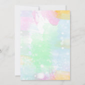 Aquarell-Geschlecht decken Einladung auf (Rückseite)