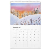 Aquarell gestaltet 2019 Wandkalender (Feb 2027)