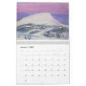 Aquarell gestaltet Wand 2019 landschaftlich Kalender (Jan 2027)
