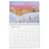 Aquarell gestaltet Wand 2019 landschaftlich Kalender (Feb 2027)